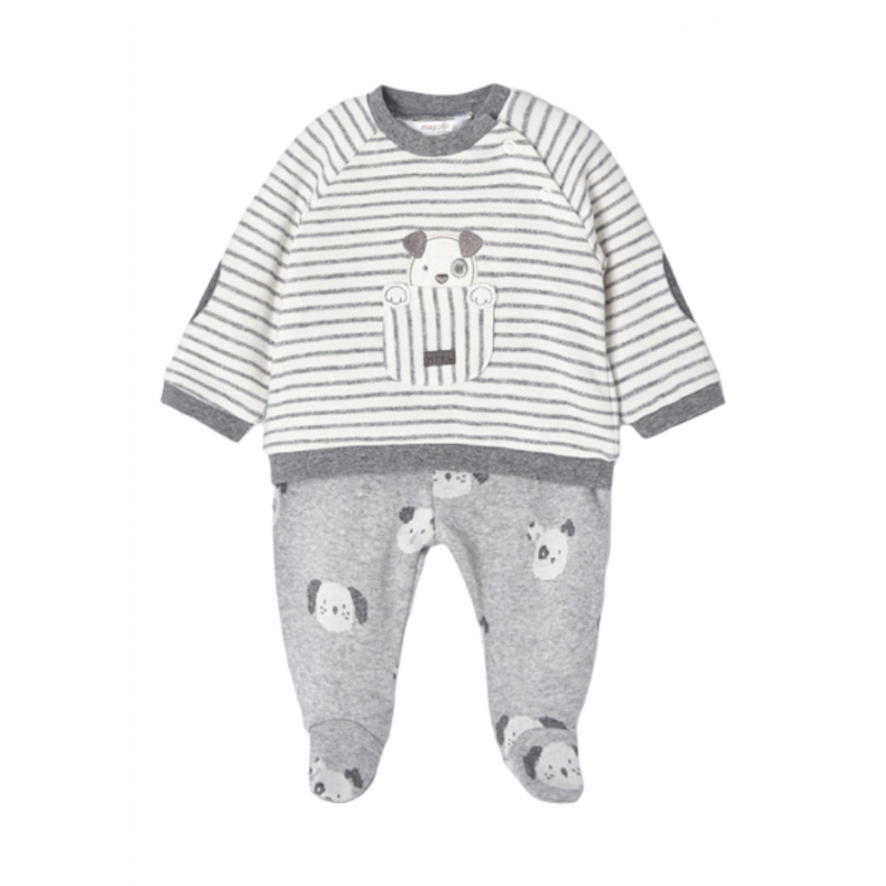 Polierset MAYORAL Jacquard für Baby Grau