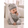 Conjunto pelele peto con gorro para recién nacido ECOFRIENDS Color Gris