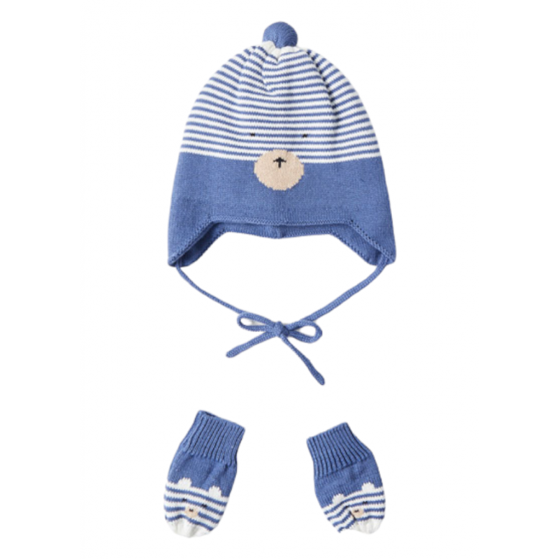 Set cappello e handplas MAYORAL per il bambino blu