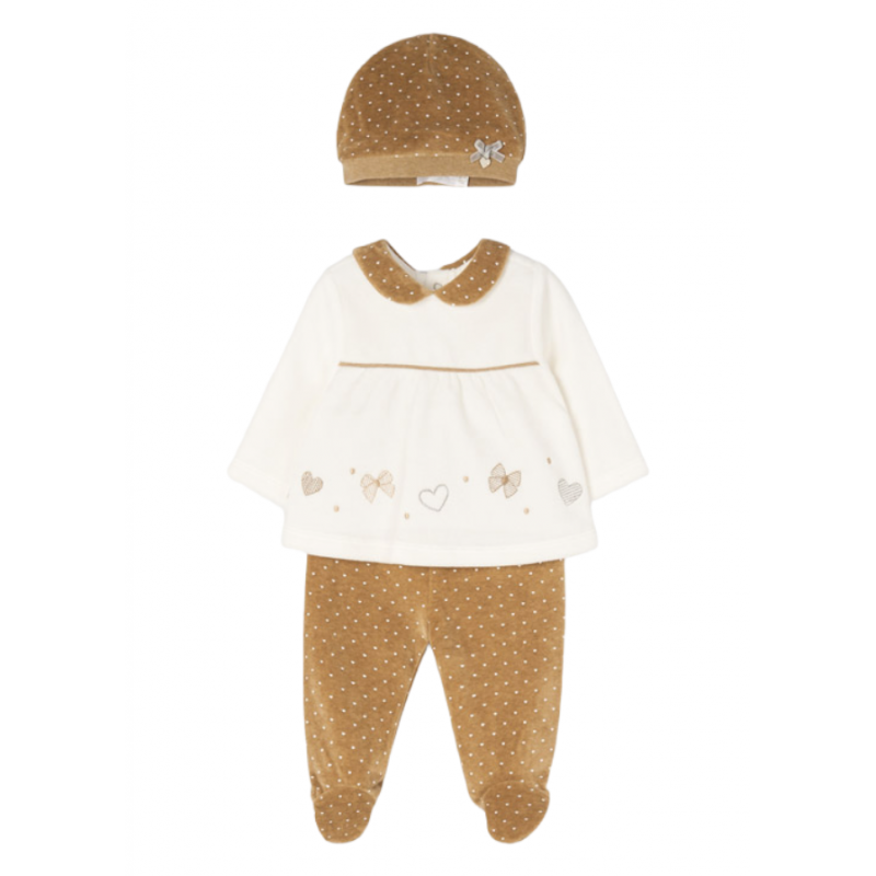 Polain Set mit Hut MAYORAL Baby Caramel